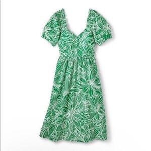 TABITHA BROWN X TARGET Linear Floral Print Tie-back Dress Size 10 NWOT